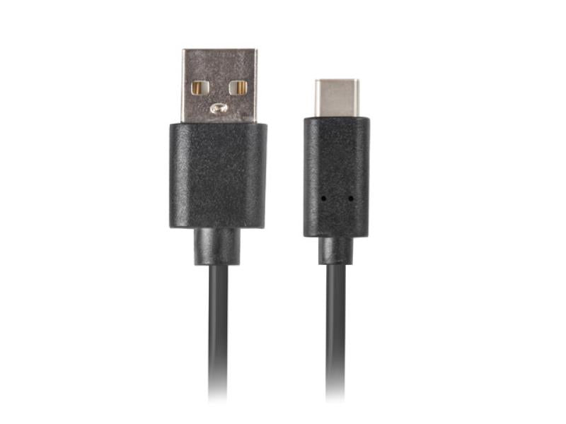 Lanberg Cablu USB-C USB-A 2.0 1 m negru QC 3.0
