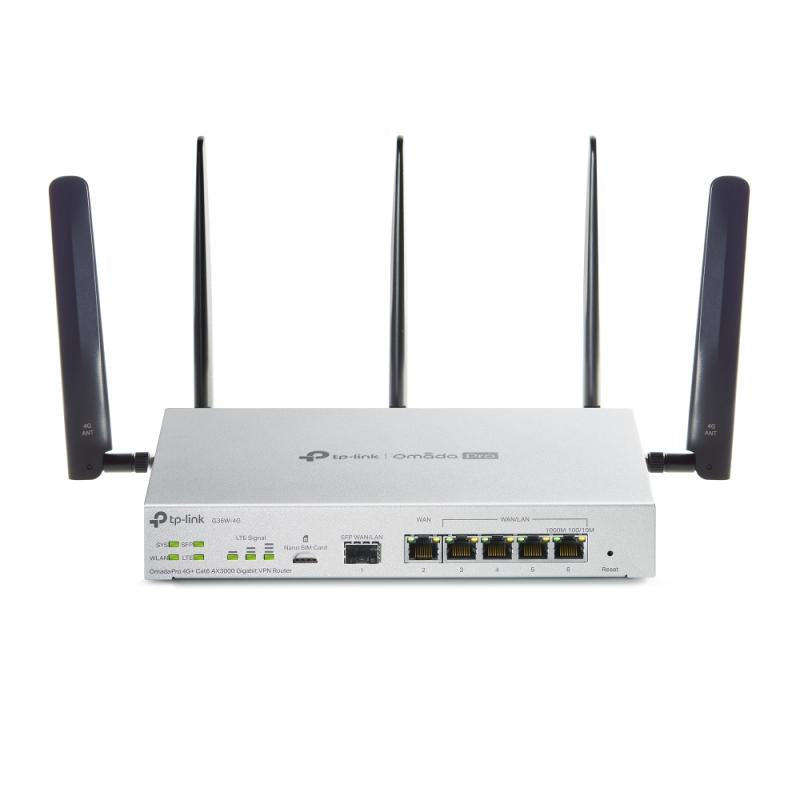 TP-Link Omada Pro 4G+ Cat6 AX3000 Gigabit VPN Ro