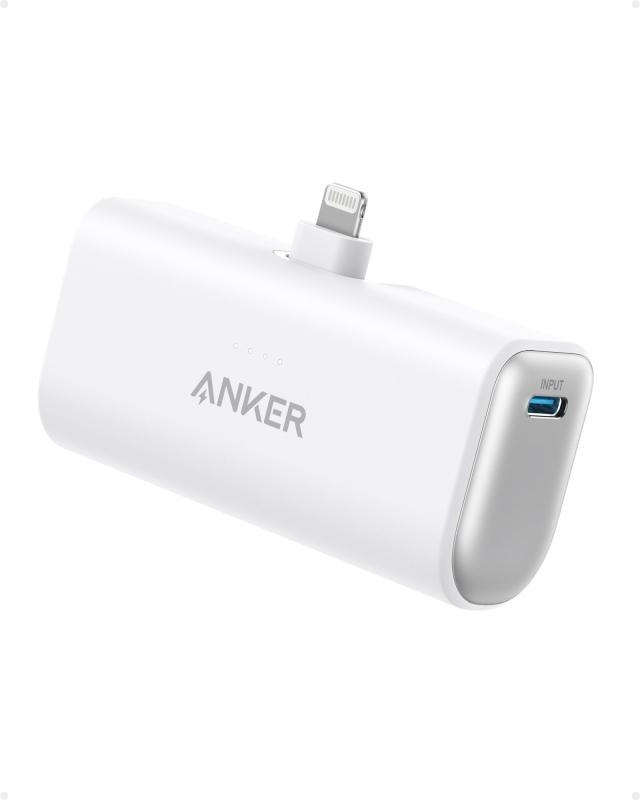 Anker Baterie ext. 621 5000mAh Alb (Acumulator extern Anker 621 5000 mAh 12W conector Ligthning alb)