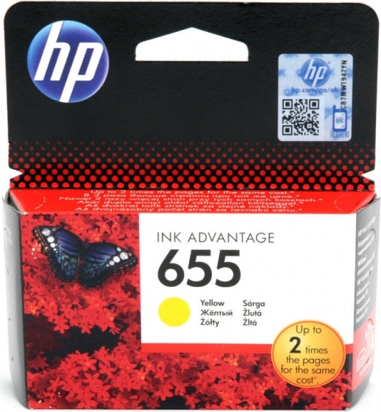 Cartus Cerneala Original HP Yellow, nr.655, pentru DJ3525|4615|4625|5525|6525, , , "CZ112AE"