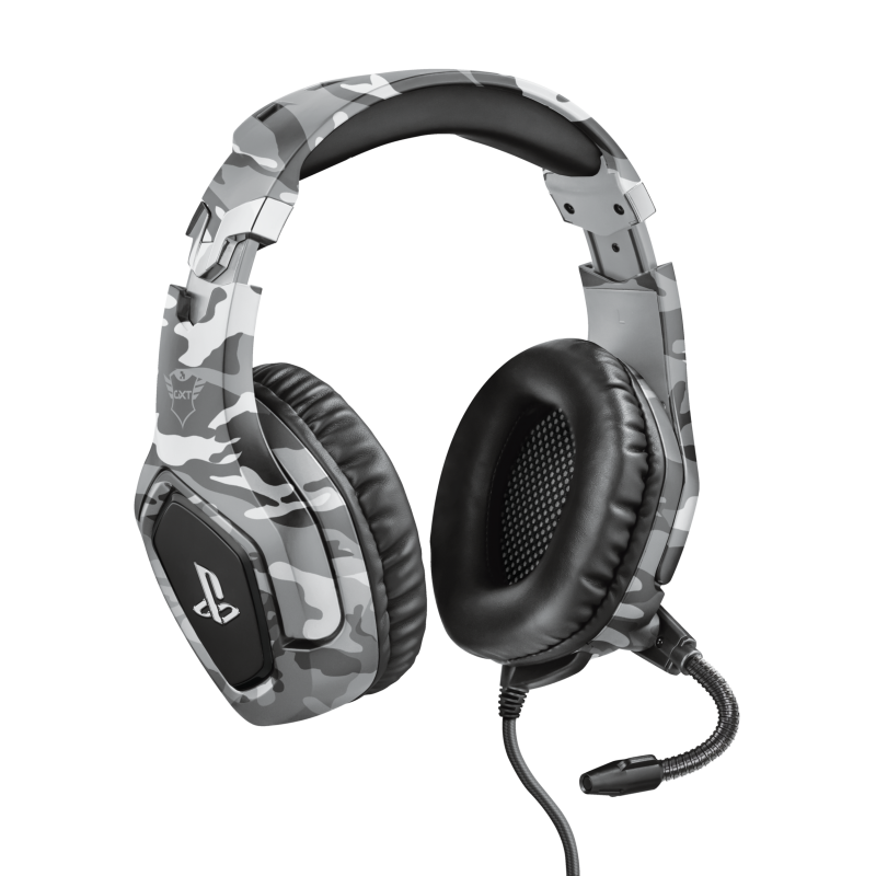 Casti Trust GXT 488 Forze cu fir, gri