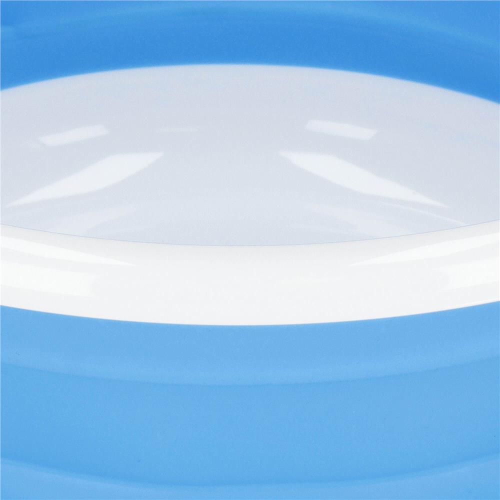 Lighean pliabil, rotund, din plastic si silicon, 25x11cm, 3litri, albastru