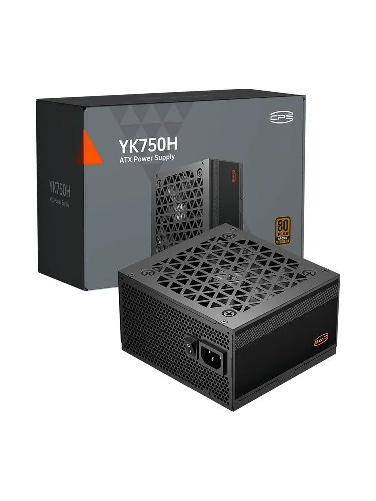 SURSA PCCooler "YK750H", 750W, certificare 80Plus Bronze, non-modular, PFC activ, Dc to DC, fan 120mm, negru, "P3-YK750H-B1H"