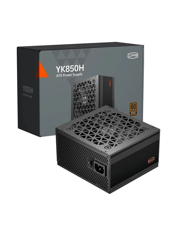 SURSA PCCooler "YK850H", 850W, certificare 80Plus Bronze, non-modular, PFC activ, Dc to DC, fan 120mm, negru, "P3-YK850H-B1H"