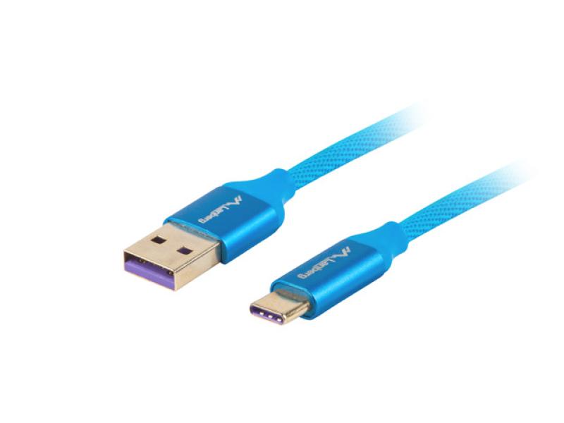 Lanberg Cablu USB-C(M) USB-A(M) 2.0 1 m albs