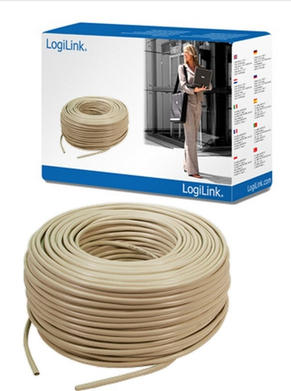 ROLA CABLU UTP LOGILINK, Cat5e, 305m, Cupru-Aluminiu, Litat, AWG26, "CPV0015"
