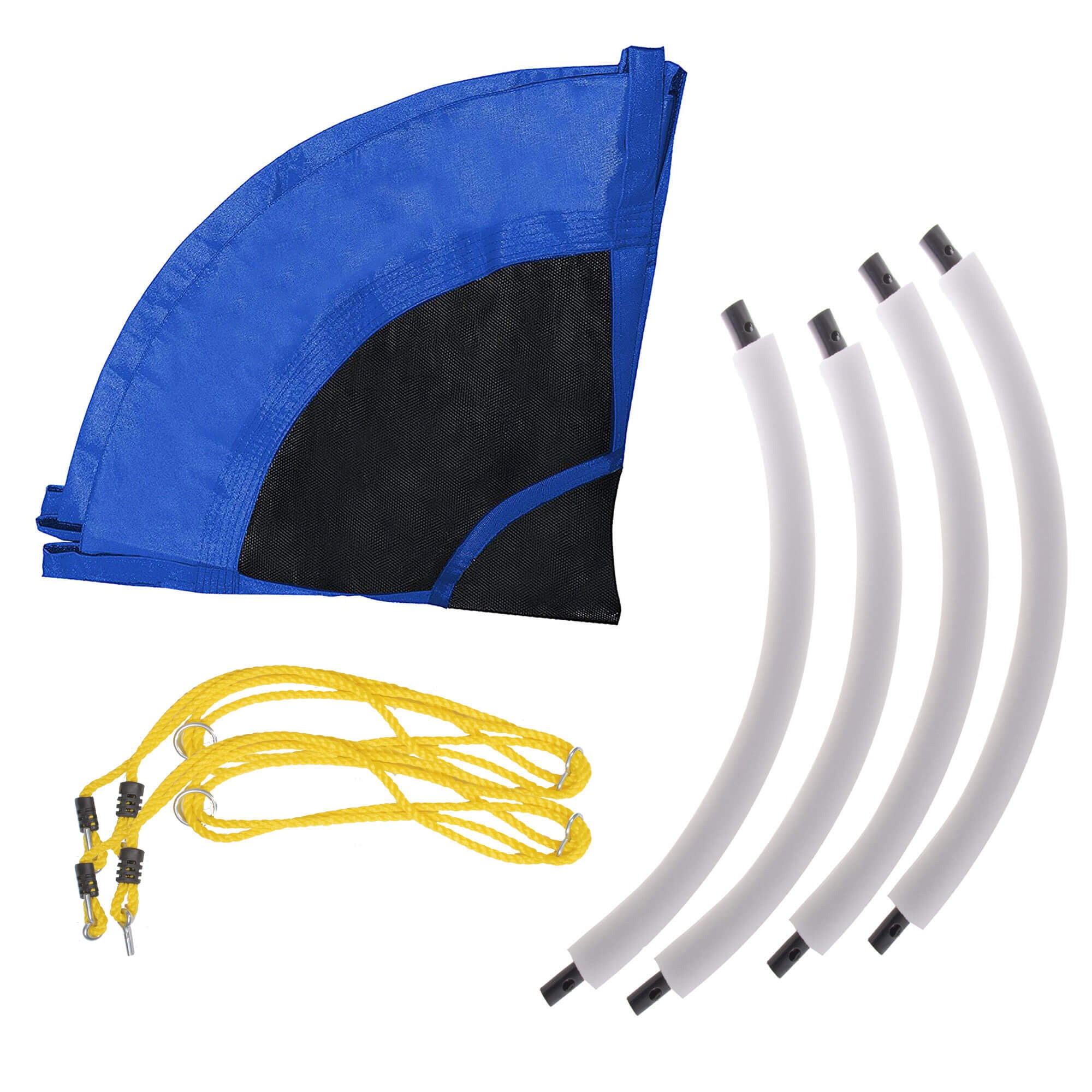 Leagan tip cuib Sersimo NS15, diametru 110cm, inaltime reglabila, pentru exterior, sarcina 150 kg, Albastru Negru