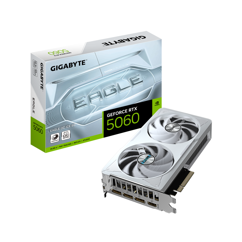VGA GIGABYTE RTX 5060 EAGLE OC ICE 8GB