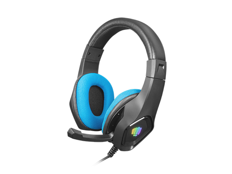 Casti cu fir Fury Phantom, negru/albastr (Casti Gaming Head-band Fury Phantom)