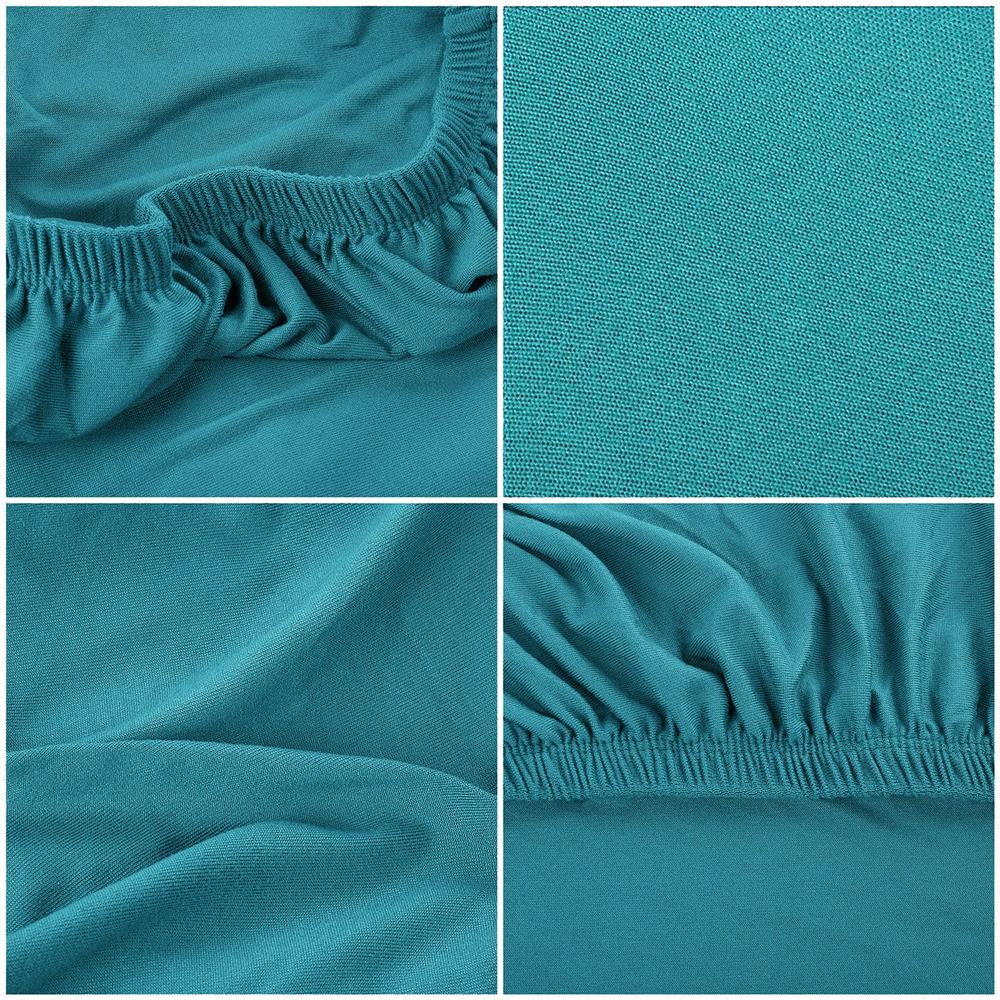 Husa universala pentru scaun, marime universala, poliester si spandex, 45 cm x 60 cm, albastru marin
