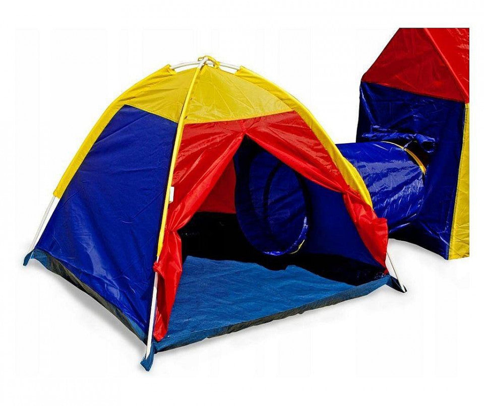 Set corturi de joaca 5 in 1 cu tunele si casuta, pliabil, pentru interior si exterior, multicolor