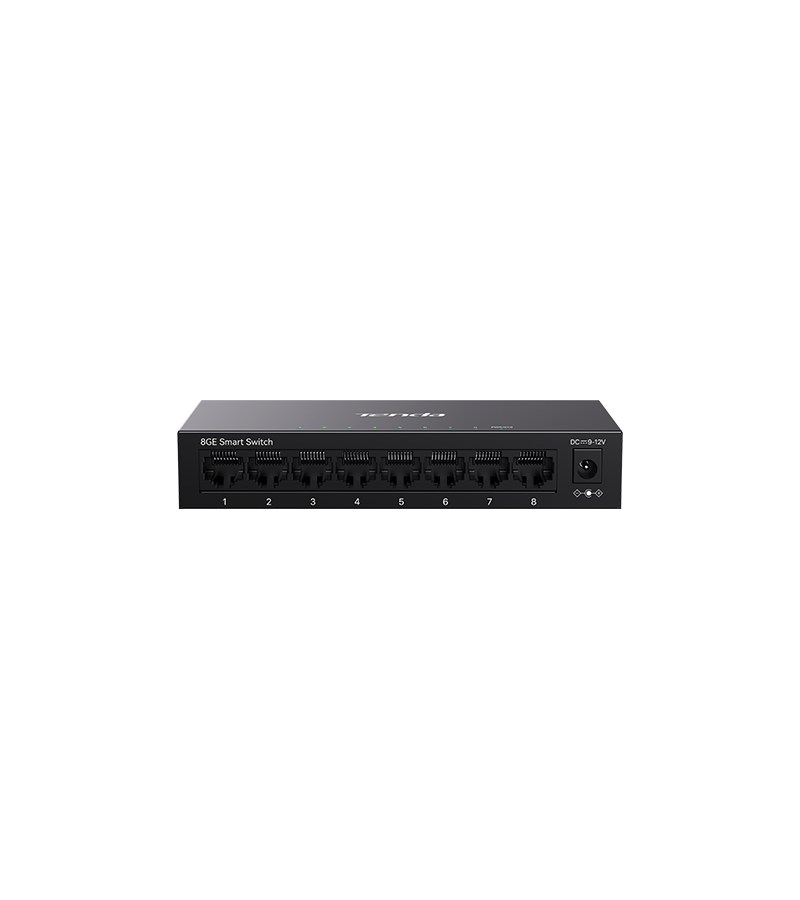 SWITCH TENDA managed, 8 porturi gigabit RJ-45, management Tenda CloudFi, metalic "TEG2208D"