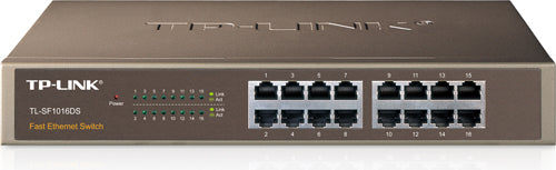 SWITCH TP-LINK 16 porturi 10/100Mbps. carcasa metalica "TL-SF1016DS"