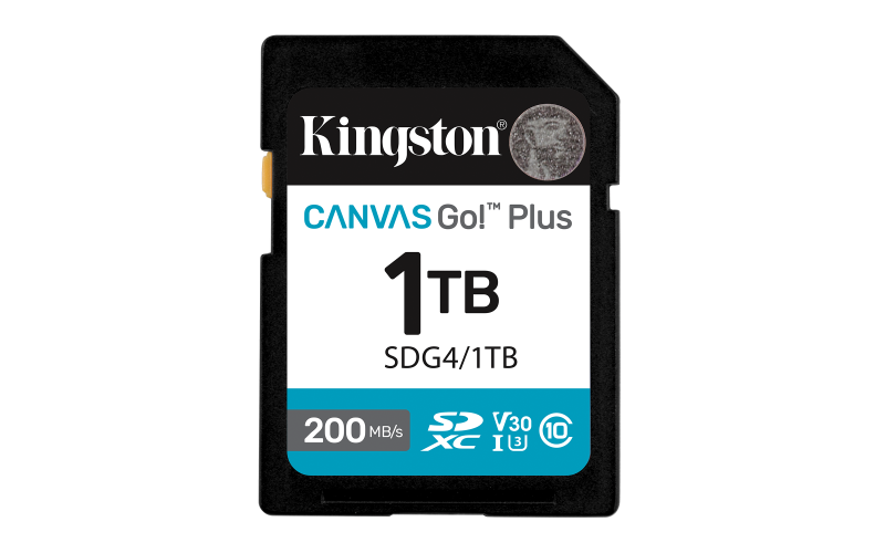 Kingston 1TB SDXC Canvas Go Plus Gen4 200MB/s C10