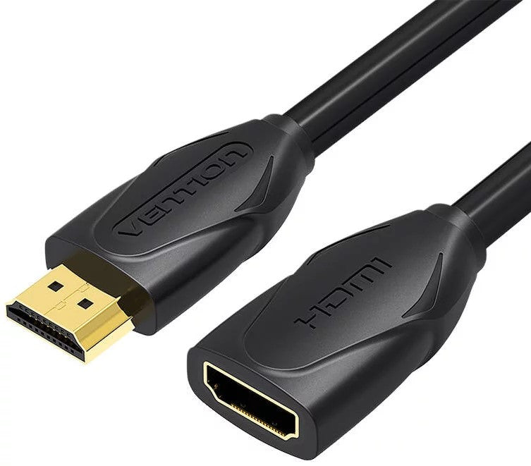 Cablu video prelungitor Vention, HDMI(M) la HDMI(T), 3m, rezolutie 4K la 60Hz, PVC, negru, "VAA-B06-B300" - 6922794721173