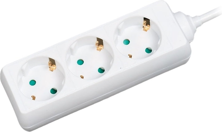PRELUNGITOR LOGILINK, Schuko x 3, conectare prin Schuko (T), cablu 1.5 m, 16 A, protectie copii, alb, "LPS205"
