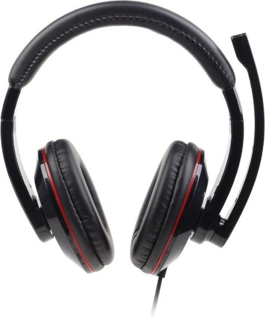 CASTI Gembird, cu fir, standard, utilizare multimedia, microfon pe brat, conectare prin Jack 3.5 mm x 2, negru, "MHS-001"