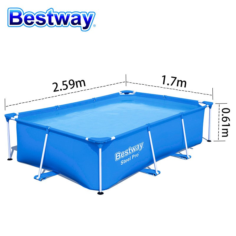 Piscina cadru metalic Bestway, 259x170x61 cm, 2.300 litri