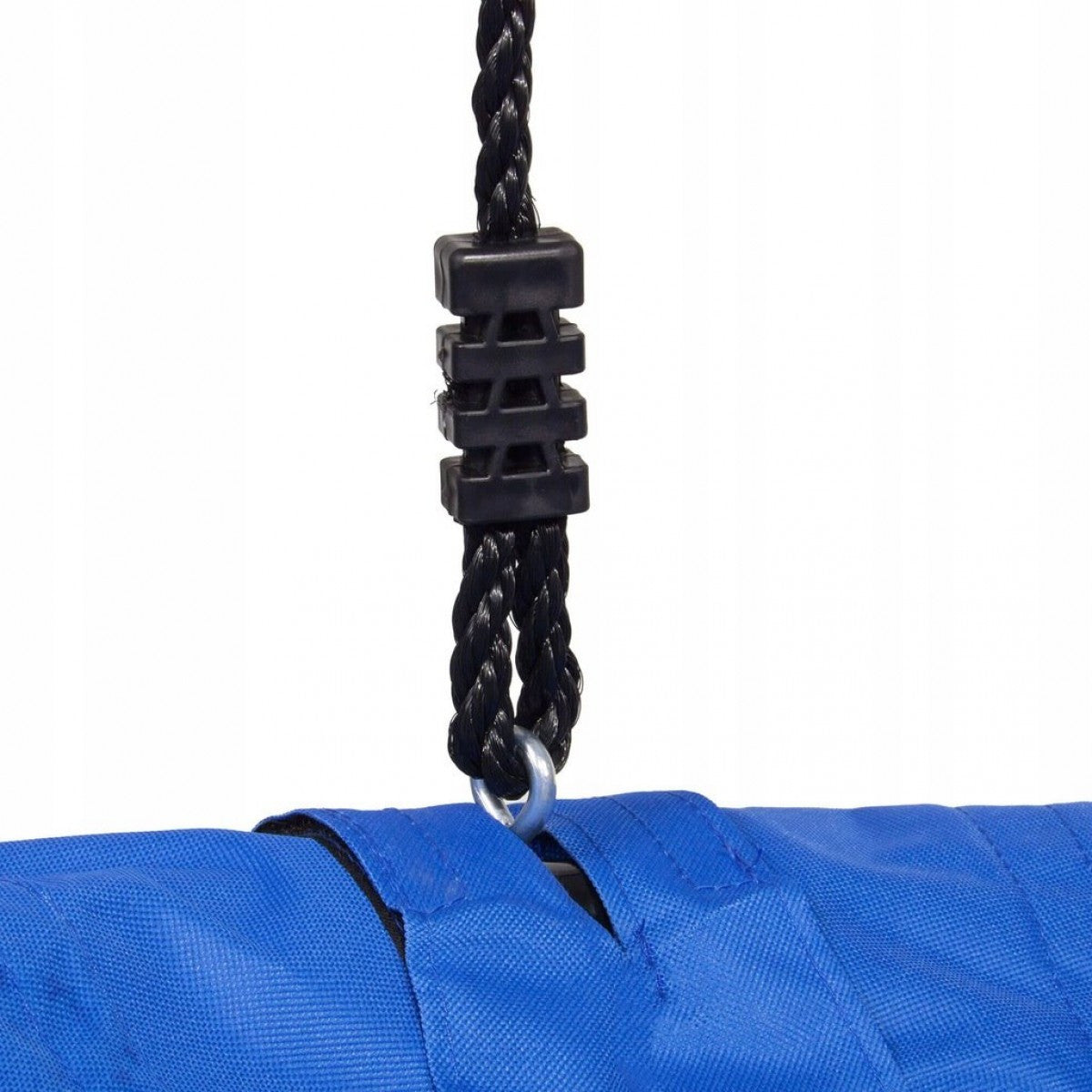 Leagan tip cuib Sersimo NS13, diametru 60cm, inaltime reglabila, pentru exterior, sarcina 100 kg, Albastru Negru