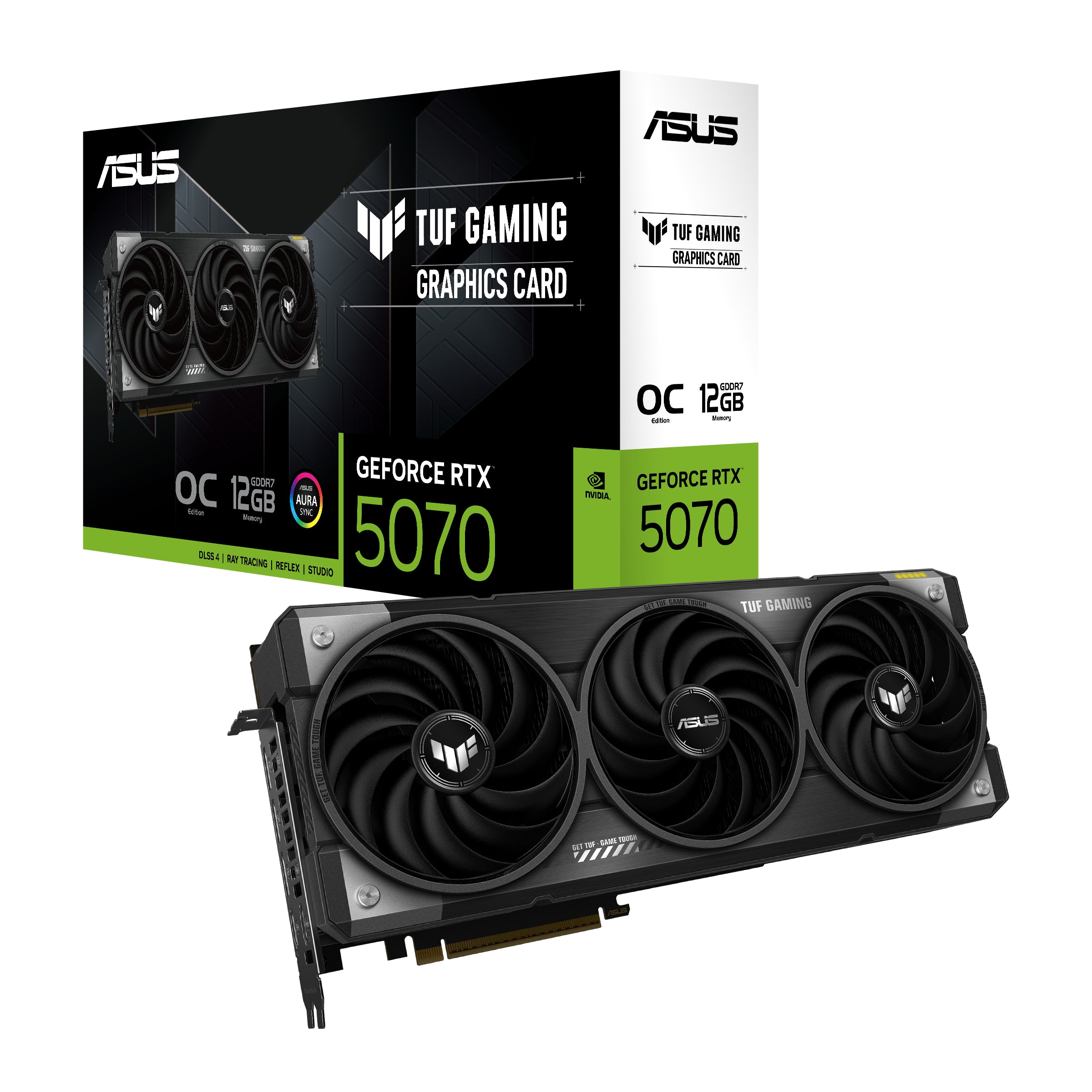 Placa video ASUS TUF-RTX5070-O12G-GAMING NVIDIA GeForce RTX 5070 12 GB GDDR7 "90YV0LZ0-M0NA00"