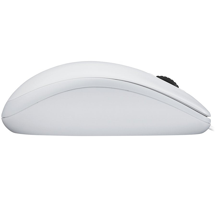 MOUSE LOGITECH, "B100", PC sau NB, cu fir, USB, optic, 800 dpi, butoane/scroll 3/1, , alb, "910-003360"