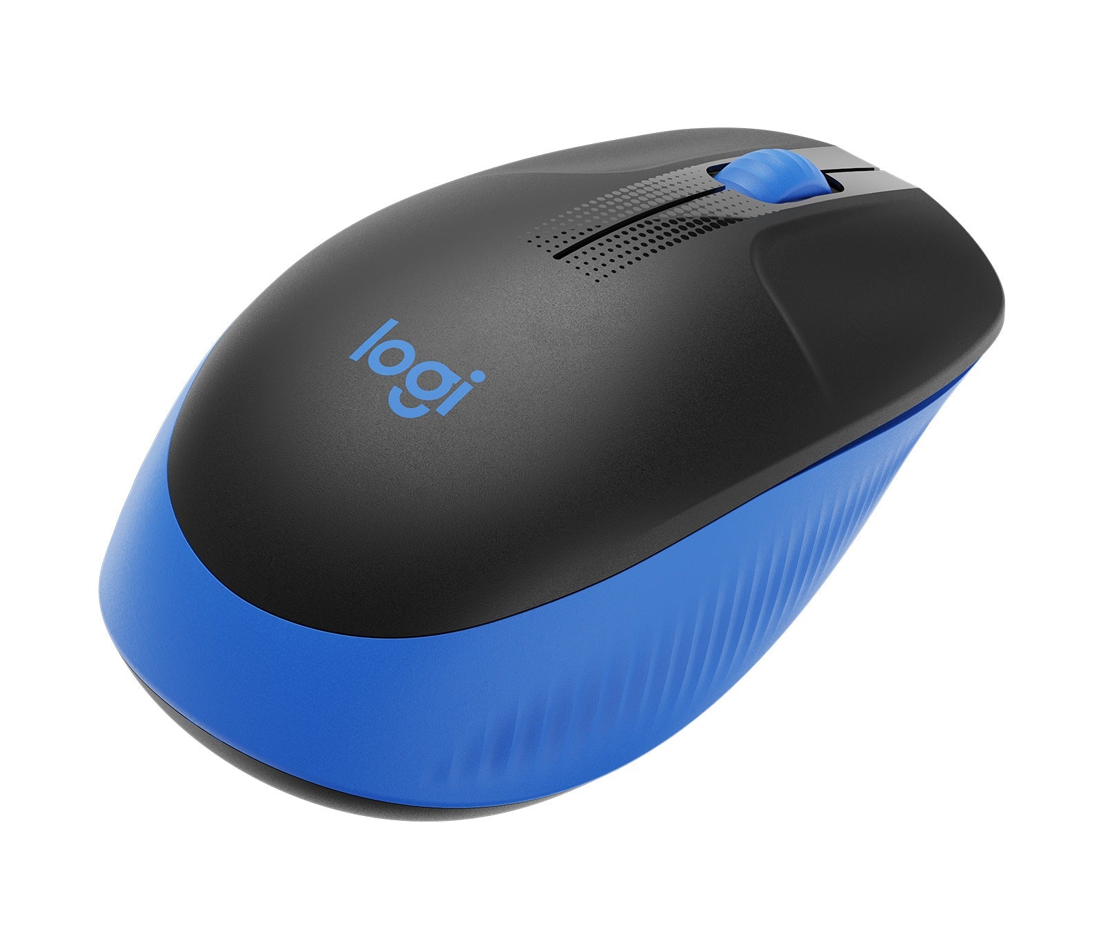 MOUSE LOGITECH, "M190", PC sau NB, wireless, 2.4GHz, optic, 1000 dpi, butoane/scroll 3/1, , negru / albastru, 45507171 "910-005907"