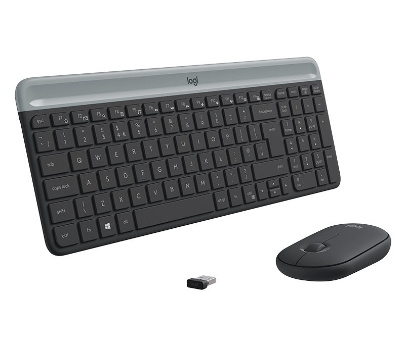 LOGITECH Logitech Slim Wireless Keyboard and Mouse Combo MK470 - GRAPHITE