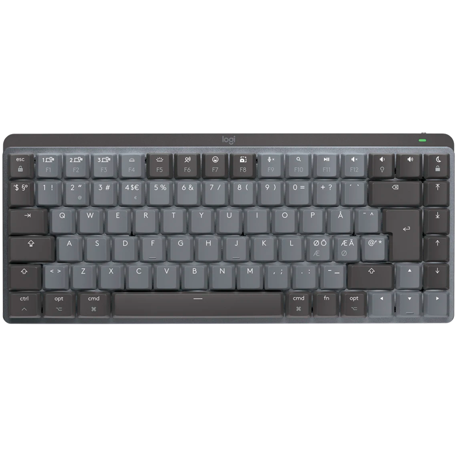LOGITECH MX Mechanical Mini for Mac Minimalist Wireless Illuminated Keyboard - SPACE GREY - US INTL - 2.4GHZ/BT - N/A - EMEA - TACTILE "920-010837"