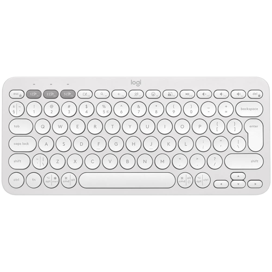 Tastatura Bluetooth Logitech Pebble Keys 2 K380s, Multi-Device, Tonal White 45507172, "920-011852"