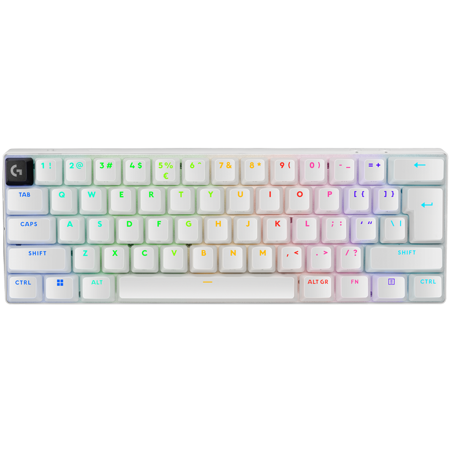 LOGITECH G PRO X 60 LIGHTSPEED Wireless Gaming Keyboard (Tactile) - WHITE - US INTL - 2.4GHZ/BT - EMEA28-935 - TACTILE SWITCH "920-011930"