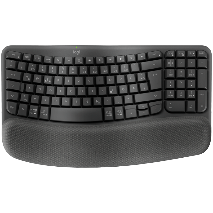 LOGITECH Wave Bluetooth ergonomic keyboard - GRAPHITE - US INTL - B2B "920-012334"