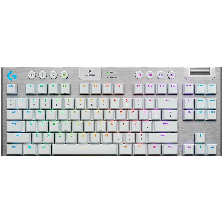 LOGITECH G915 X LIGHTSPEED Wireless Gaming Keyboard - WHITE - US INTL - 2.4GHZ/BT - EMEA28i-935 - TACTILE "920-012690"