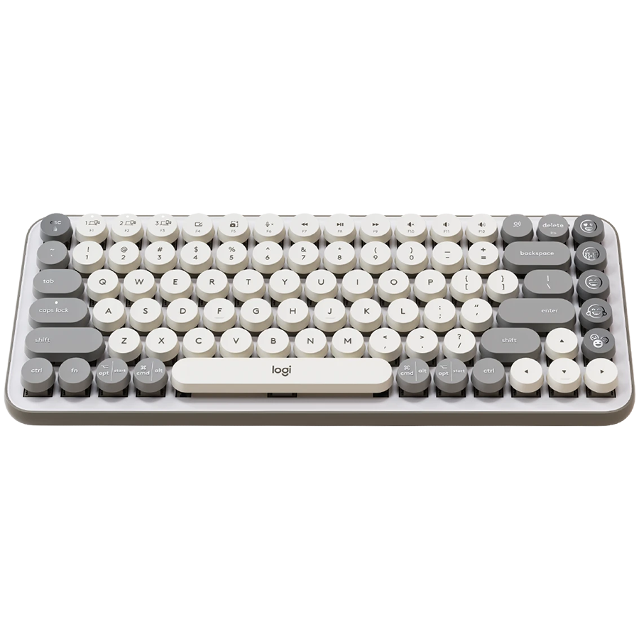 LOGITECH POP ICON KEYS - OFF WHITE - US INTL - BT - INTNL-973 "920-013072"