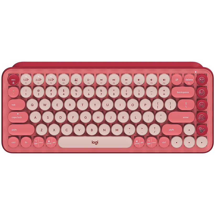 LOGITECH POP ICON COMBO - ROSE - US INTL - BT - INTNL-973 "920-013142"