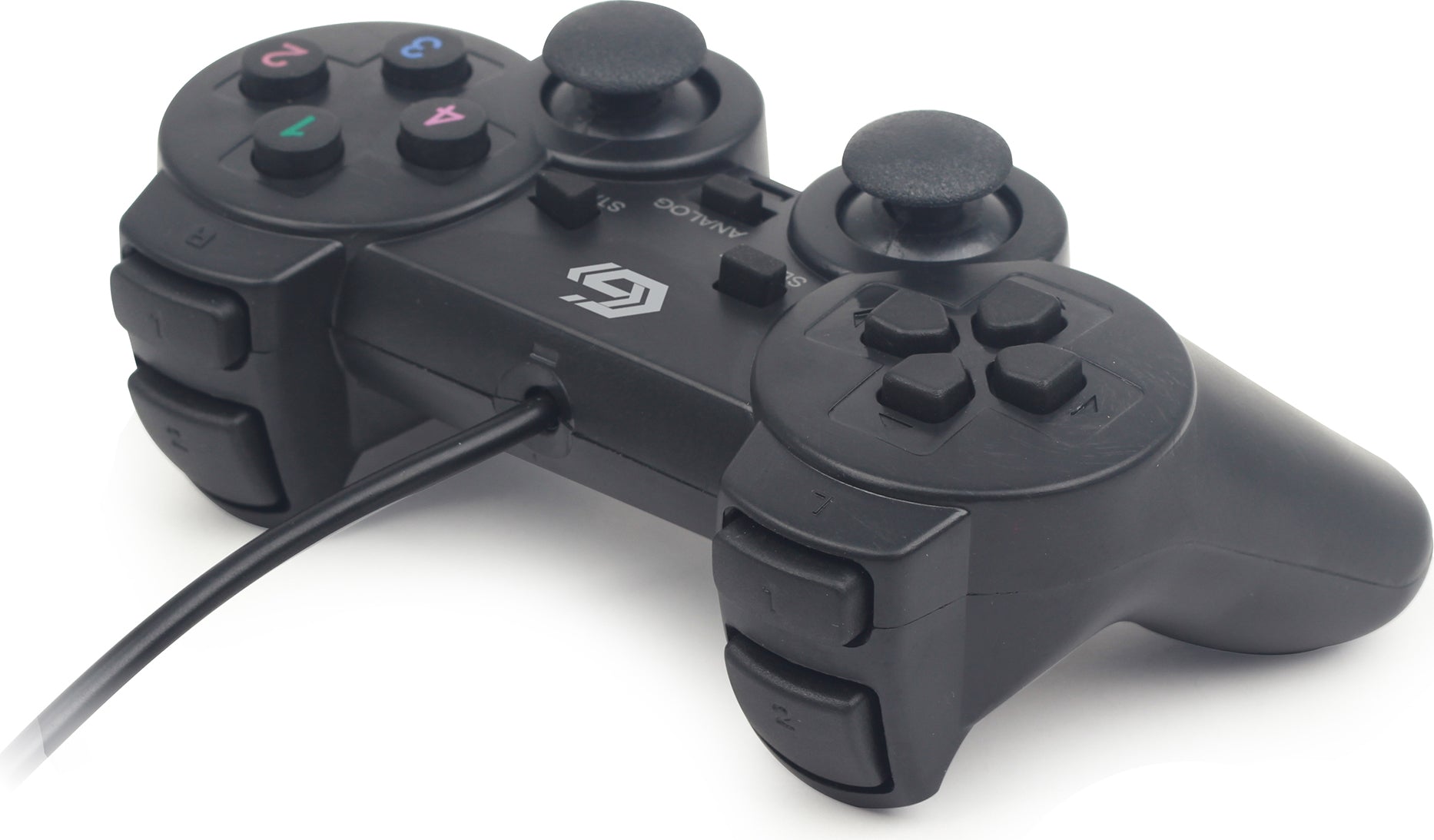 GAMEPAD cu fir GEMBIRD, 2x console, PC, USB, negru, "JPD-UDV2-01"