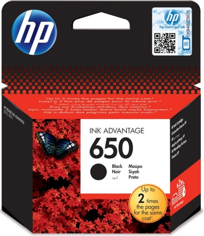 Cartus Cerneala Original HP Black, nr.650, pentru DJ 1015|1515|2515|2545|2645|3515|3545|4515, , , "CZ101AE"