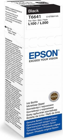 Cartus Cerneala Original Epson Black, T66414A, pentru L100|L120||L200|L110|L210|L220|L300|L355|L550, , "C13T66414A"(RAPO)