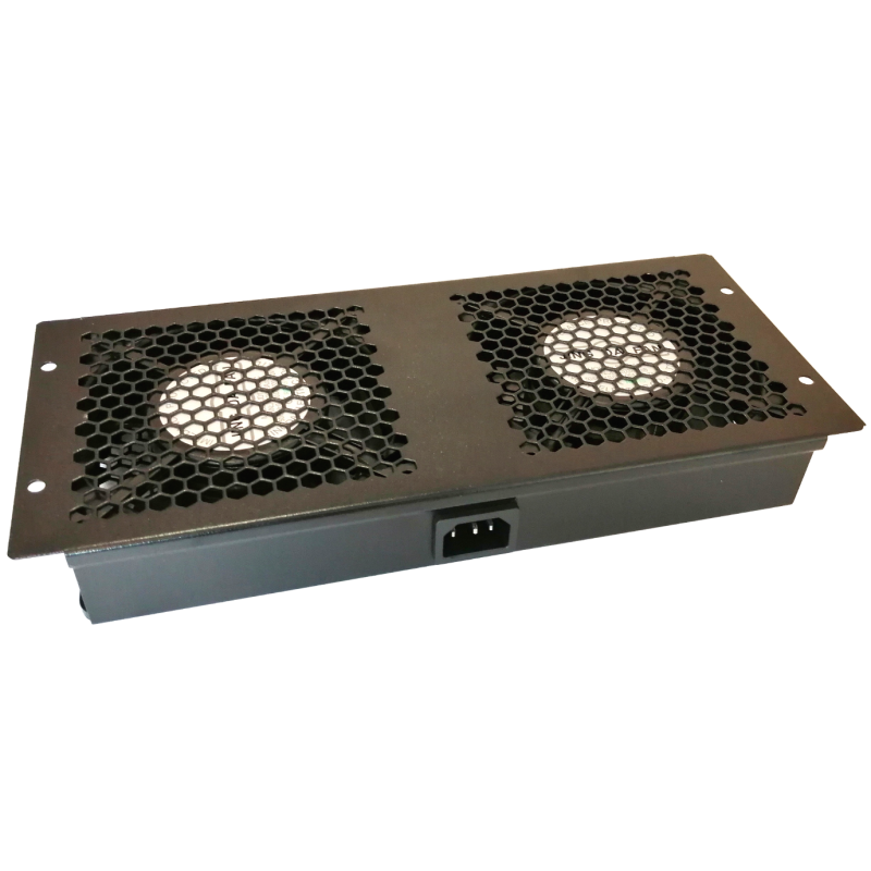Modul ventilatie plafon 2 fan + cablu, interconectabil, pentru rack de podea - DATEUP "9801130741"