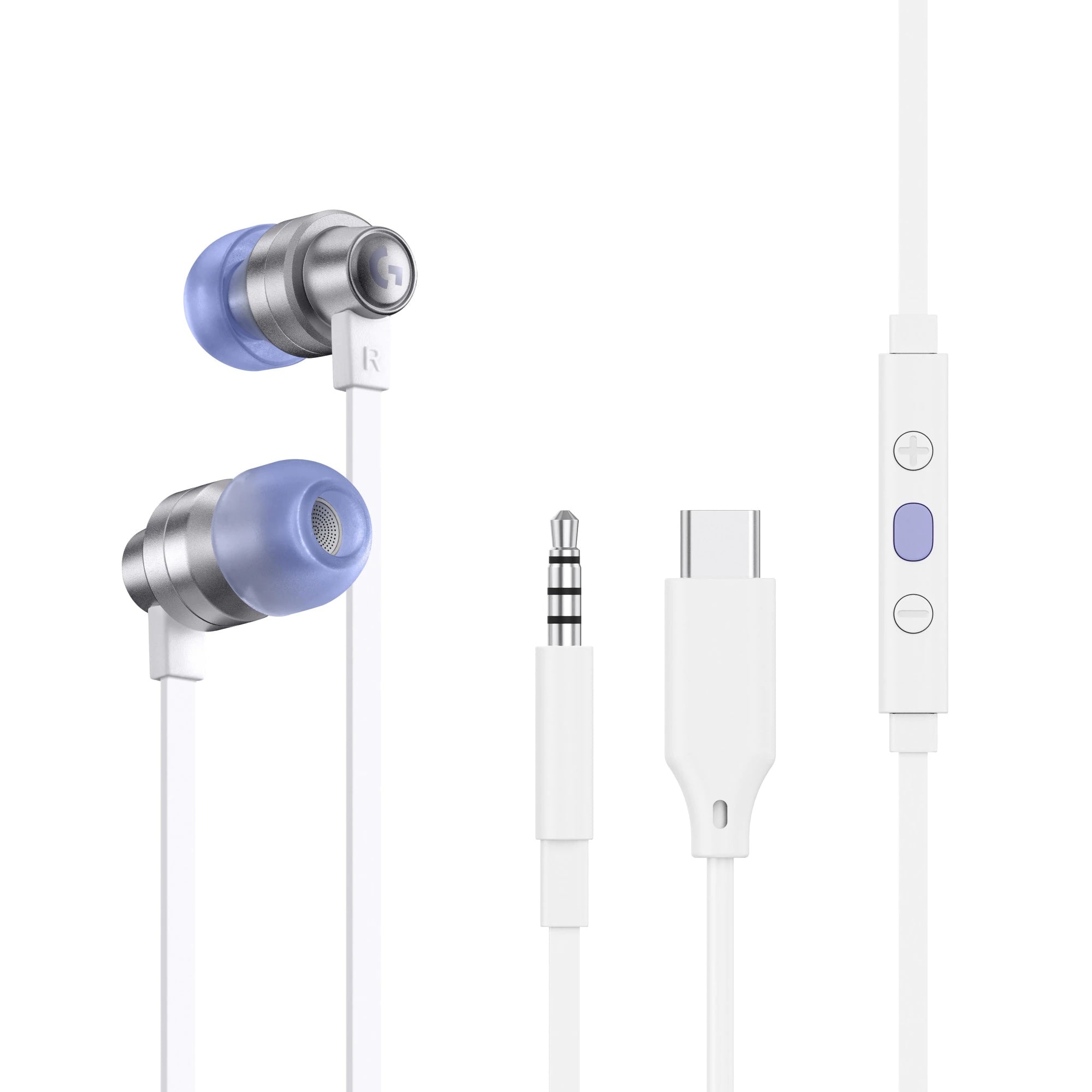 LOGITECH G333 Gaming Earphones - WHITE - 3.5 MM - EMEA, "981-000930"
