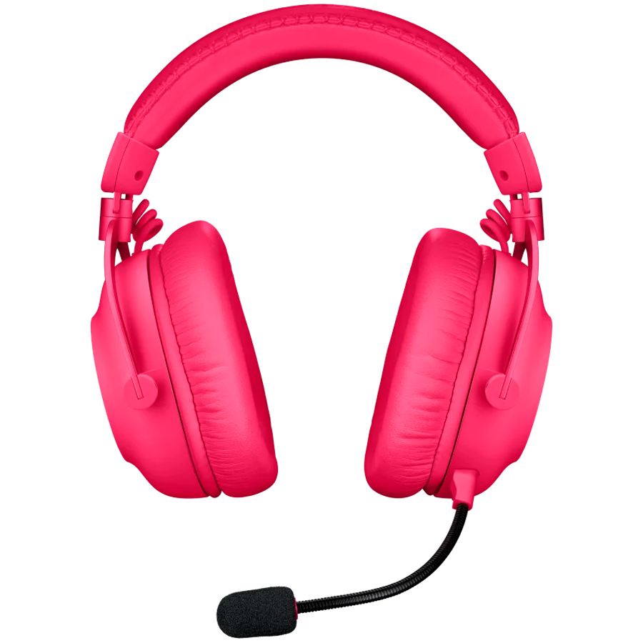 LOGITECH G PRO X2 LIGHTSPEED Wireless Gaming Headset - Blue Mic - MAGENTA "981-001275"