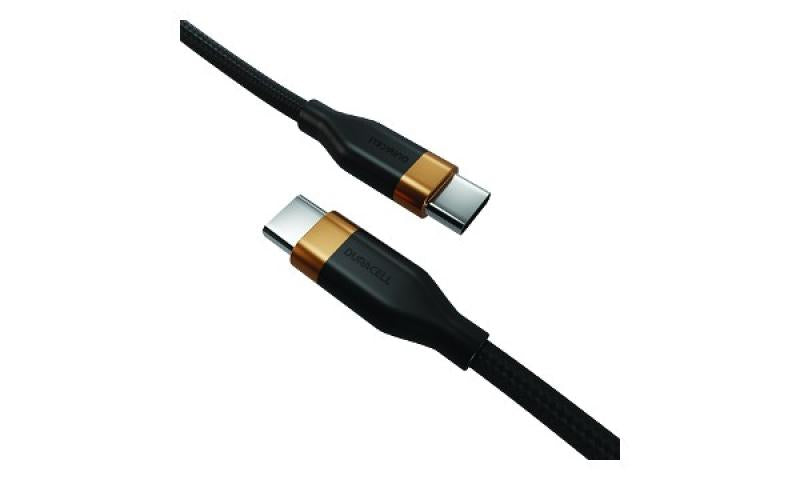 Cablu Duracell 2m USB-C to USB-C 60W (Cablu Duracell USB-C to USB-C 60W)