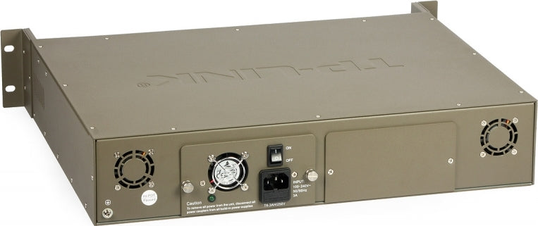 SASIU RACKABIL TP-LINK 14-sloturi media convertor fara management, rack 19-inch, suport sursa de alimentare redundanta, o sursa AC inclusa "TL-MC1400"