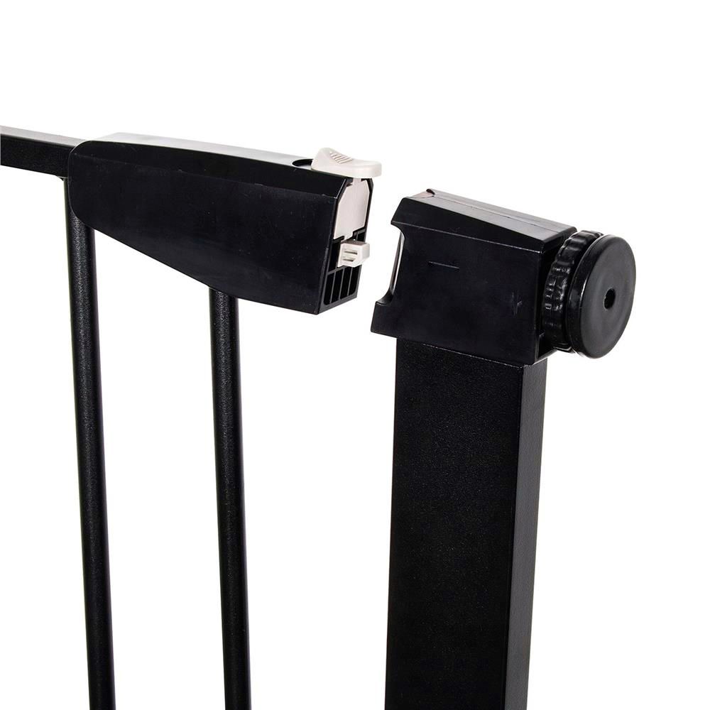 Poarta de siguranta Safety Gate pentru scari, ajustabila 75-82 cm, din otel, neagra