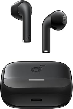 Casti TWS Anker "Soundcore K20i", semi-in-ear, utilizare multimedia, Bluetooth 5.3, driver 13mm, durata baterie pana la 36 ore, IPX5, ENC, negru, "A3994G11" - 0194644037635