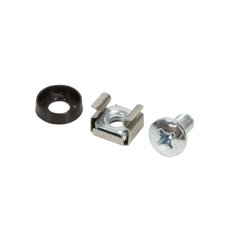 SET montare LOGILINK pentru rack 19", contine 50 piese: suruburi, saibe, piulite, diametru 6mm (M6), otel placat cu zinc si plastic "AC0112"