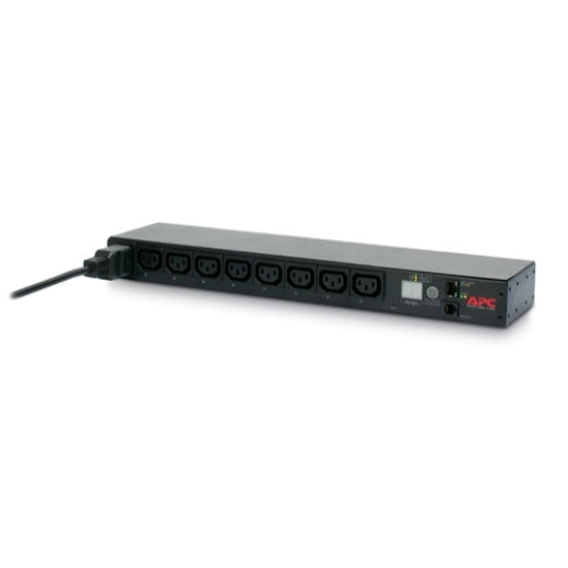 PDU APC, 1U pt. rack 19 inch, 8 prize IEC, intrare IEC, max 16 A, cablu 2.5 m, negru, "AP7921B"