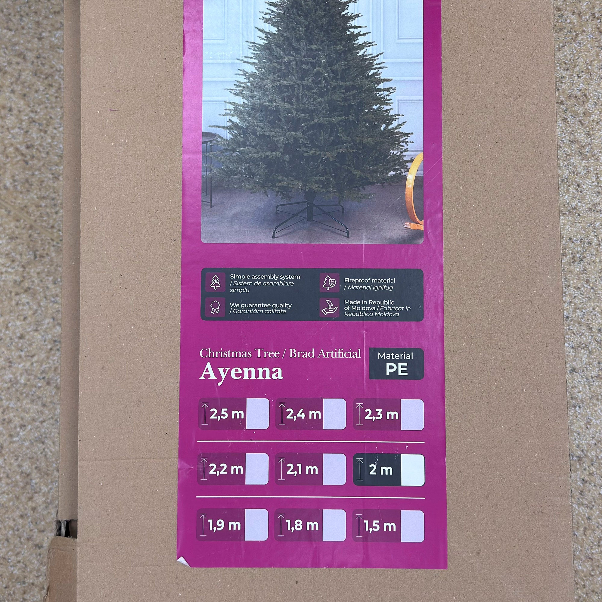 Brad artificial Sersimo, Ayenna Elite, verde, integral 3D, 240 cm