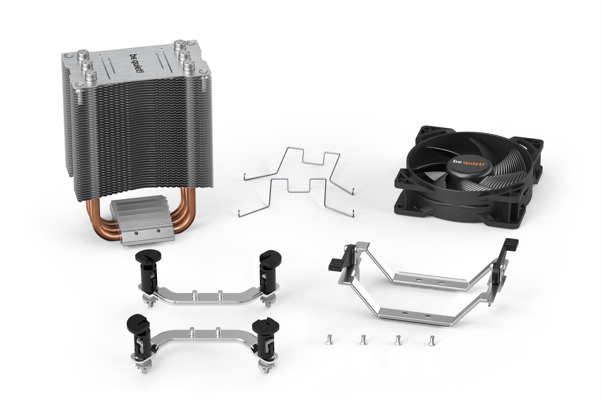 COOLER be quiet "Pure Rock Slim 2",racire aer, Ø6 mm×3 pcs heatpipe, skt. Intel LGA 1700/1200/115x AMD AM5/AM4, fan 92mm, 2000 rpm, conectare 4-pin PWM, LED , "BK030"