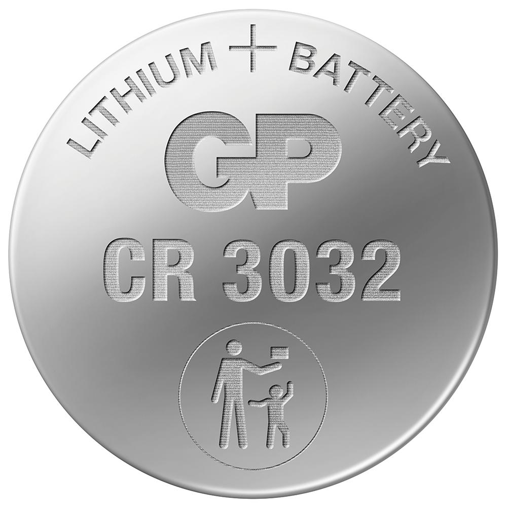 Baterie GP Batteries, butoni (CR3032) 3V lithium, blister 1 buc. "GPCR3032E-2CPU1" "GPPBL3032001"