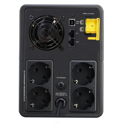 UPS APC, Line int., mini Tower, 900 W, AVR, Schuko x 4, LED, back-up 1 - 10 min. "BX1600MI-GR"